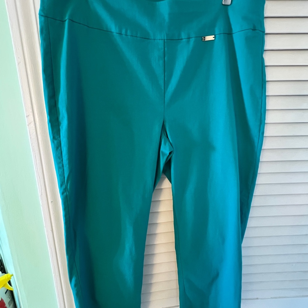 INC International Concepts Turquoise Straight Leg Pants